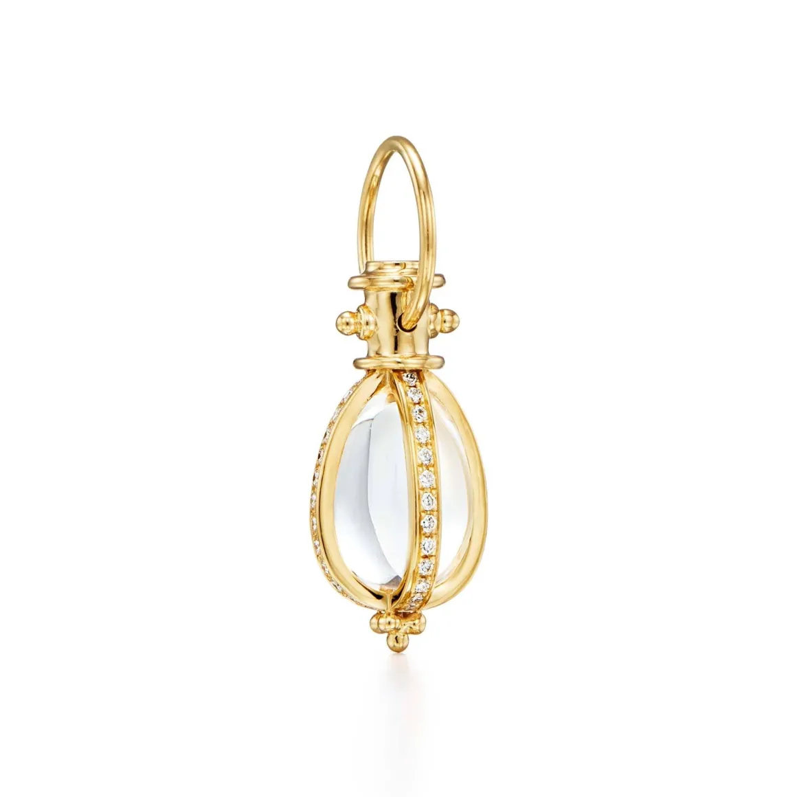 18K SMALL DIAMOND PAVÉ AMULET