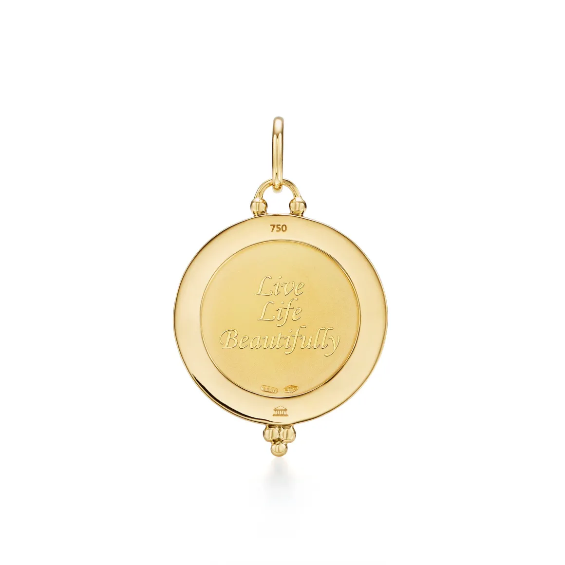 18K SMALL DIAMOND PAVÉ ANGEL PENDANT