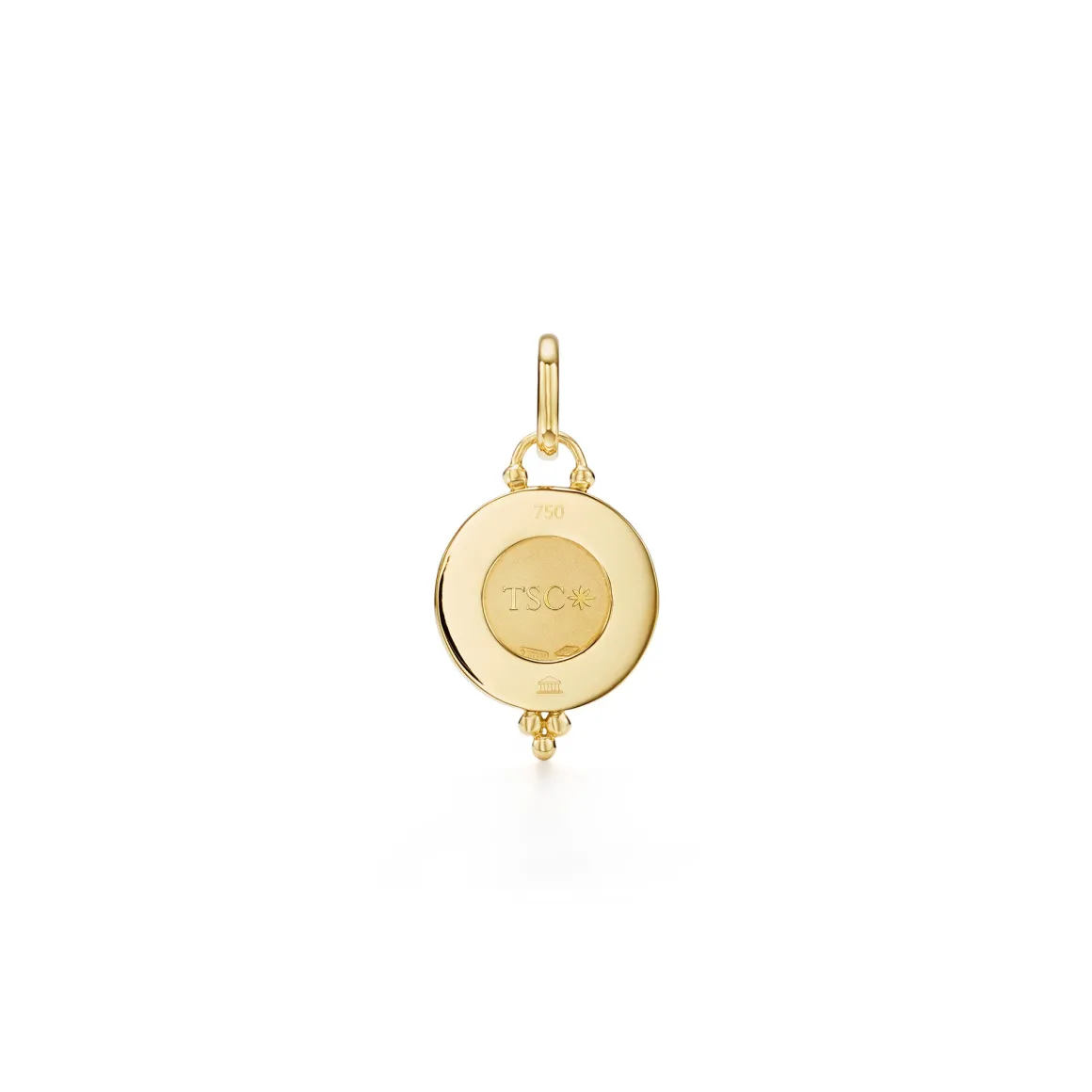18K SMALL DIAMOND PAVÉ ANGEL PENDANT