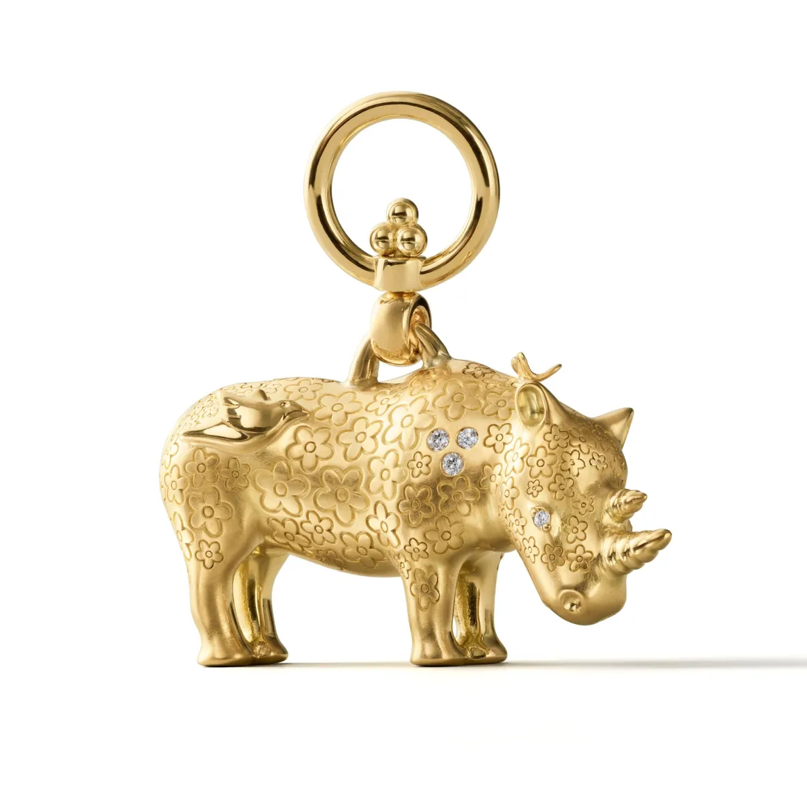 18K SMALL KIFARU RHINO PENDANT
