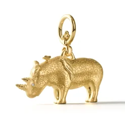 18K SMALL KIFARU RHINO PENDANT