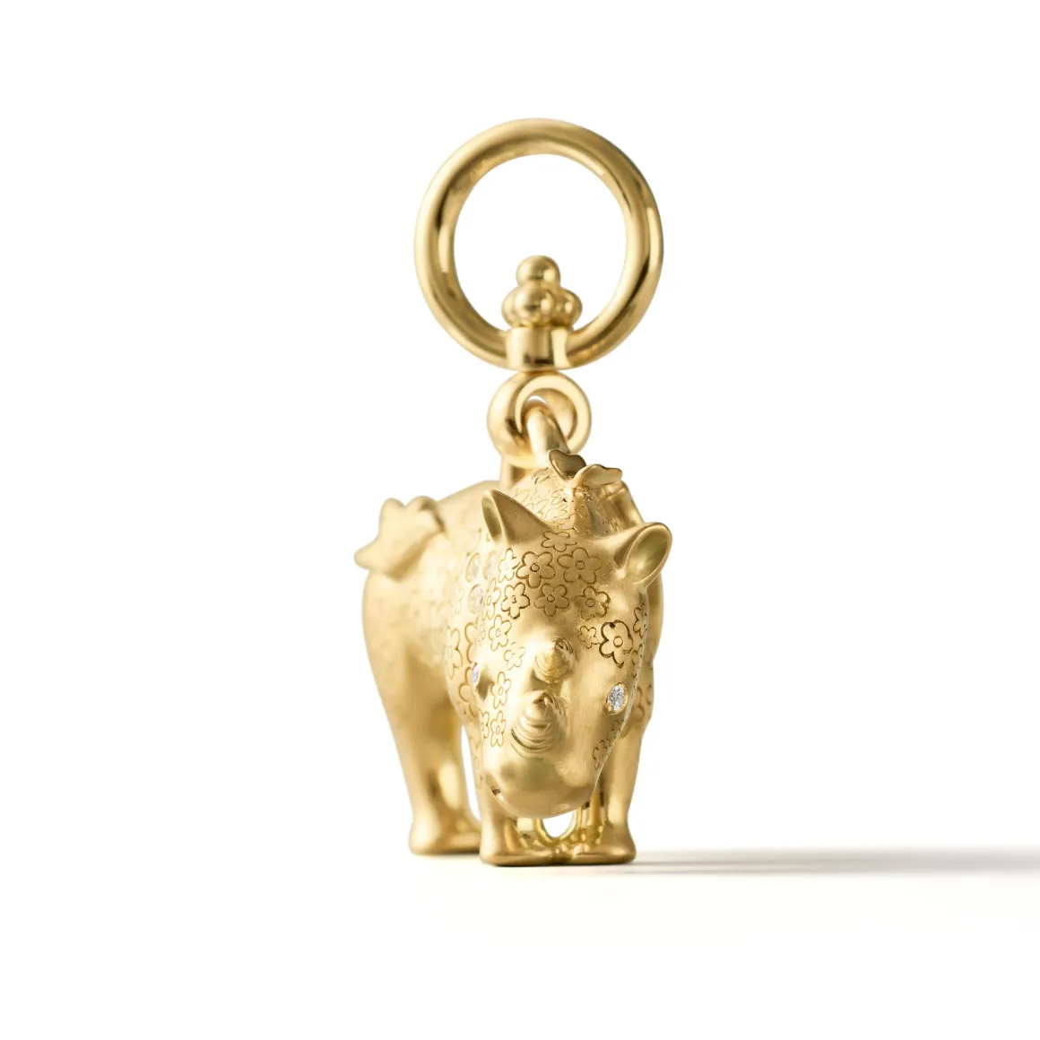 18K SMALL KIFARU RHINO PENDANT
