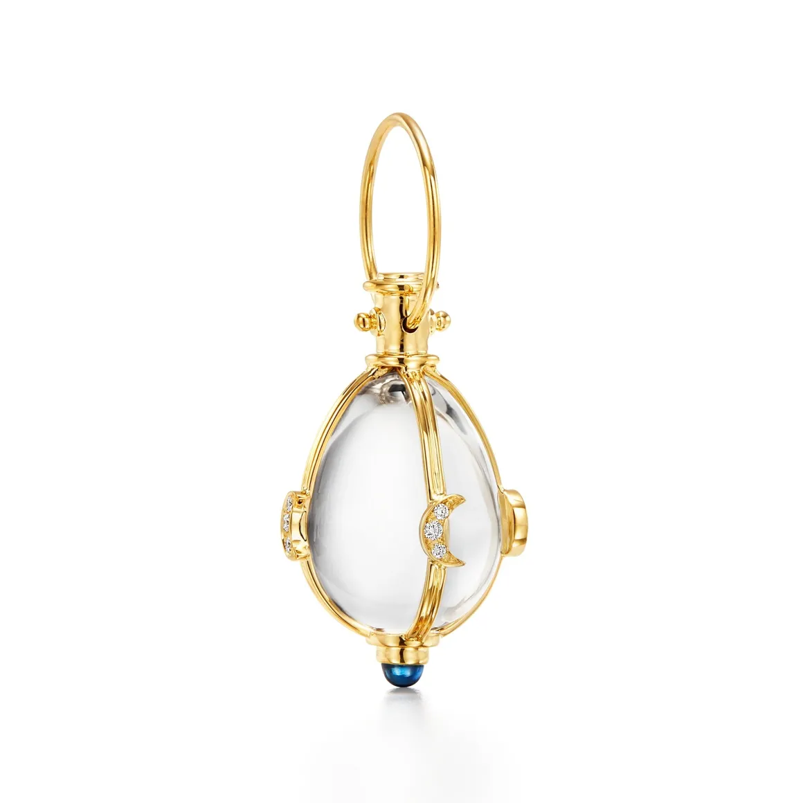 18K SMALL LUNAR PHASE AMULET