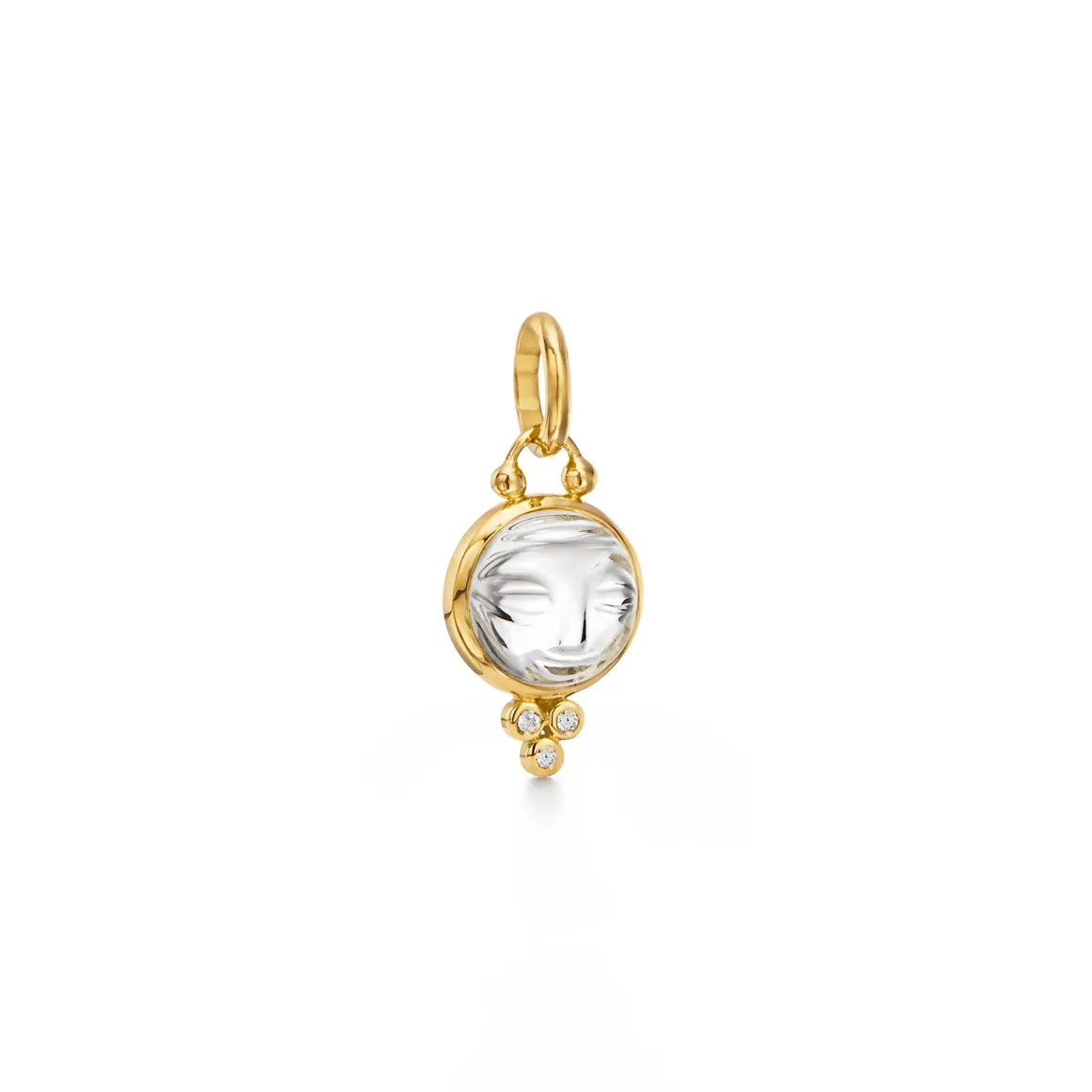 18K SMALL MOONFACE PENDANT