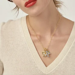 18K SMALL ROCK CRYSTAL HEART PENDANT