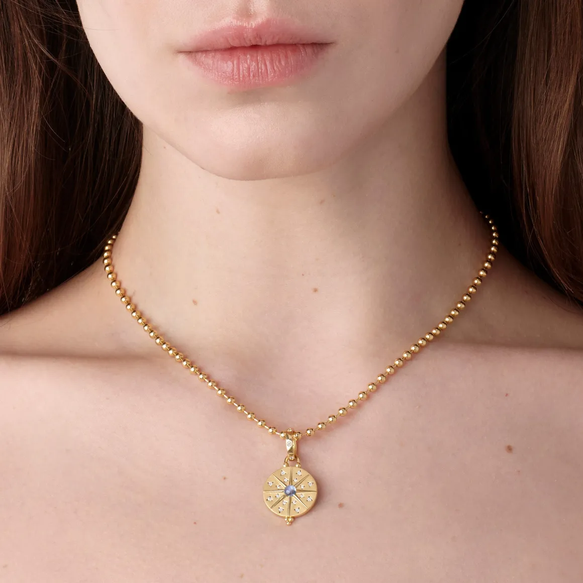 18K SMALL SOLE MANDALA PENDANT