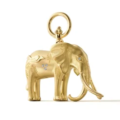 18K SMALL TEMBO ELEPHANT PENDANT