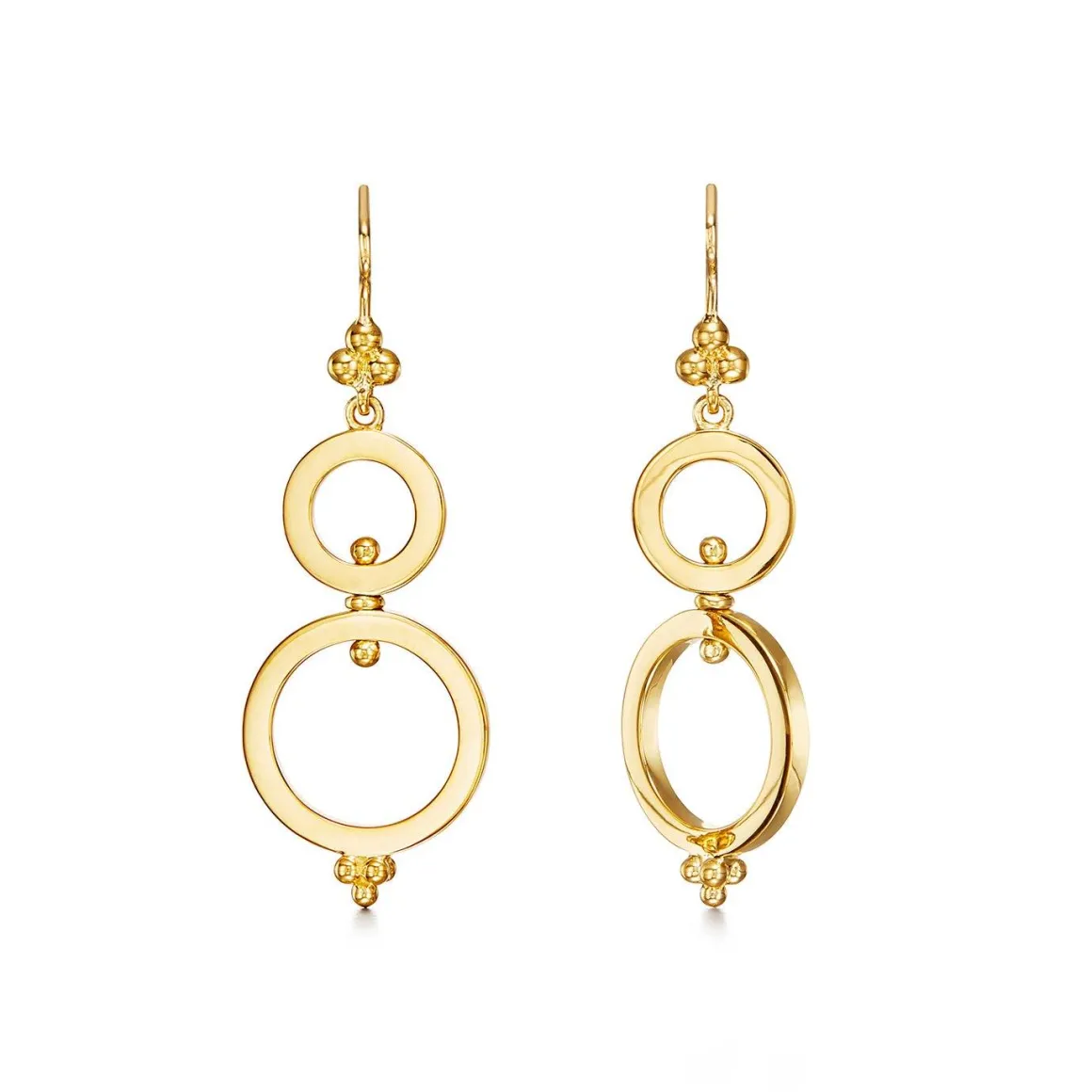 18K SPIN EARRINGS