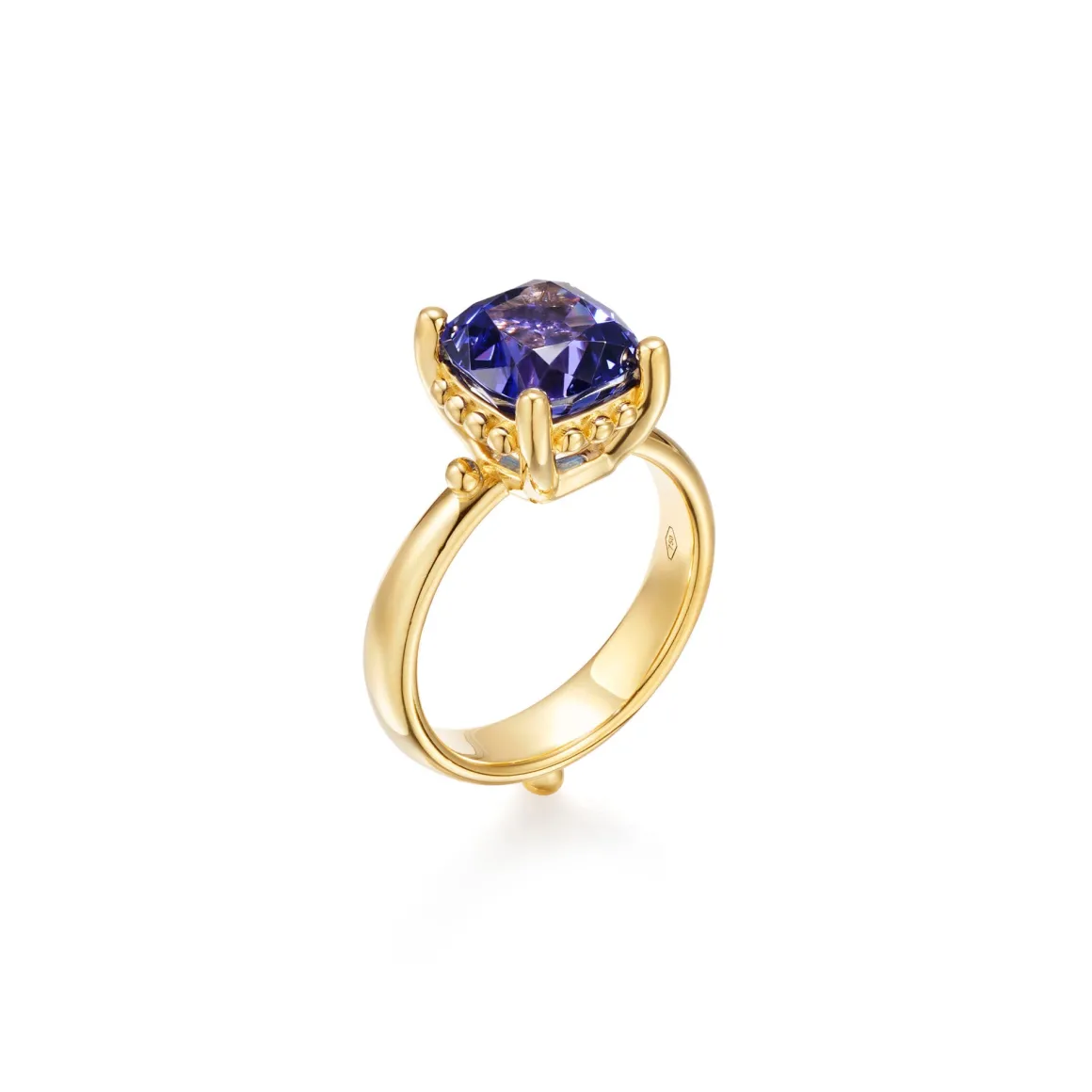 18K TANZANITE SASSINI RING