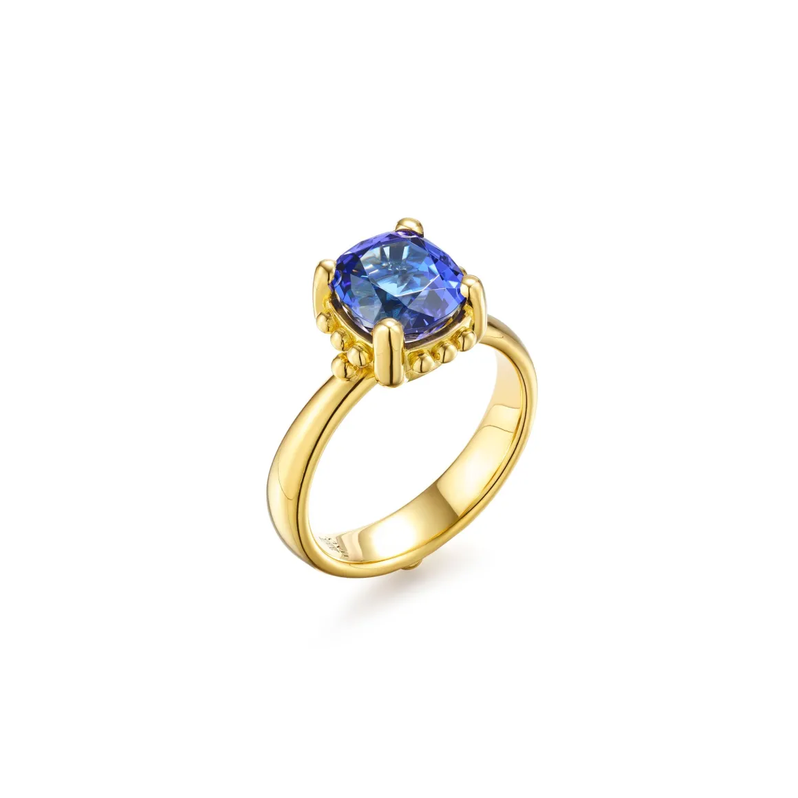 18K TANZANITE SASSINI RING