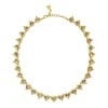 18K TANZANITE TEMPLE NECKLACE