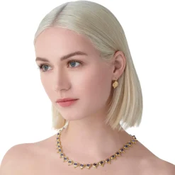 18K TANZANITE TEMPLE NECKLACE