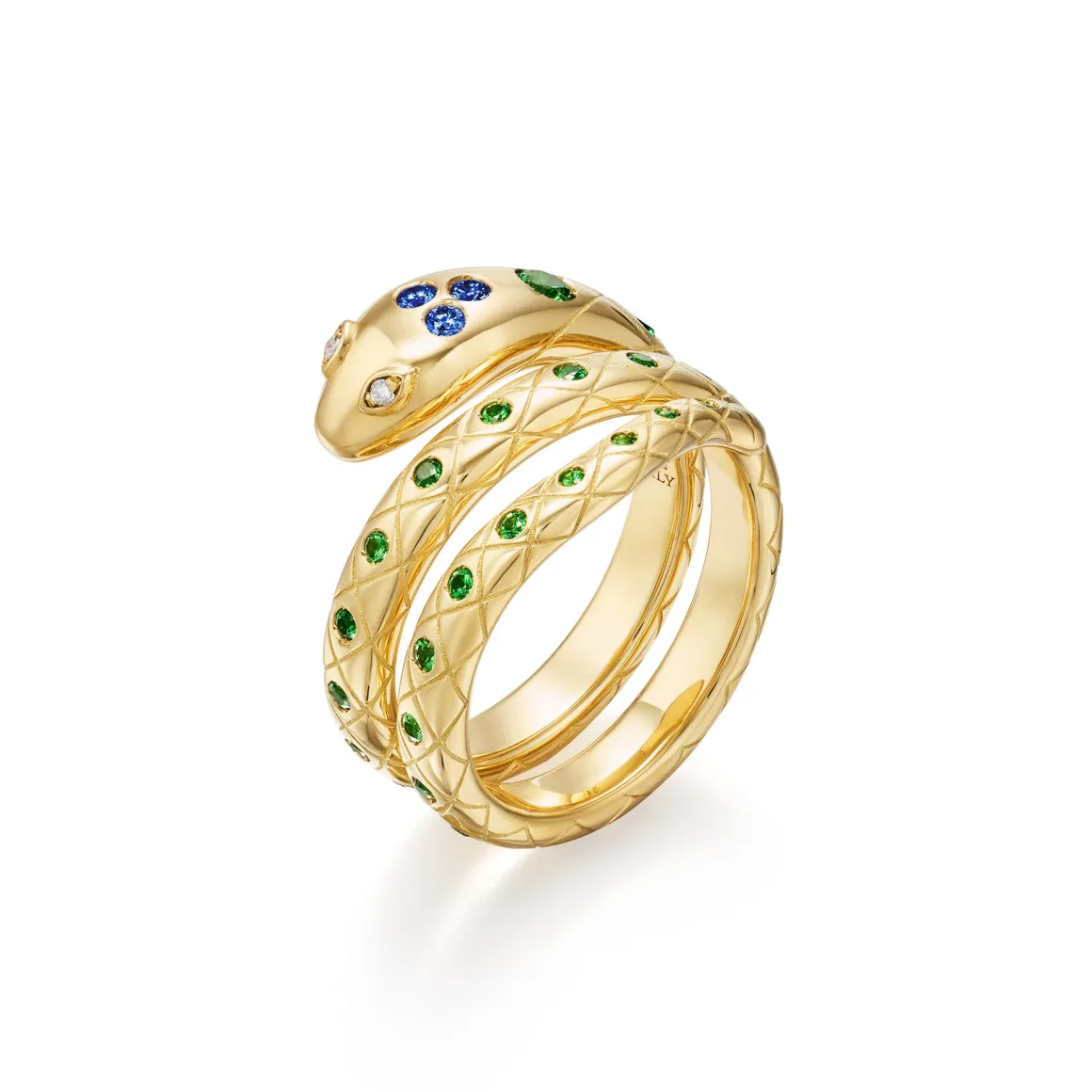 18K TSAVORITE DELPHI SERPENT RING