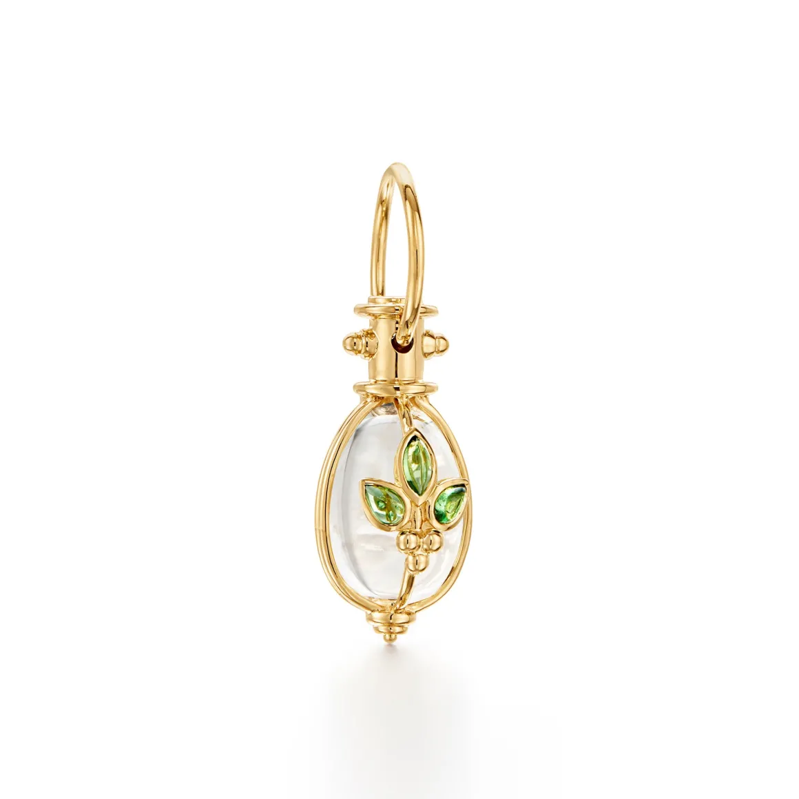 18K TSAVORITE GIGLIO AMULET